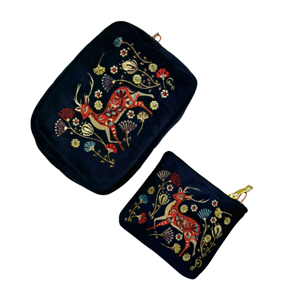 Ladies Velvet Mini Pouch Perfect Gift by Powder Design