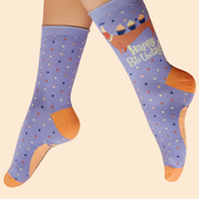 Ladies Bamboo Ankle Sock Pup-Cake Birthday Party By Powder Design SS25