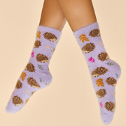 Ladies-Tiny-Hedgehog-Fuzzy-Slipper-Socks-Perfect-Gift-by-Powder-Design-SOC660_1
