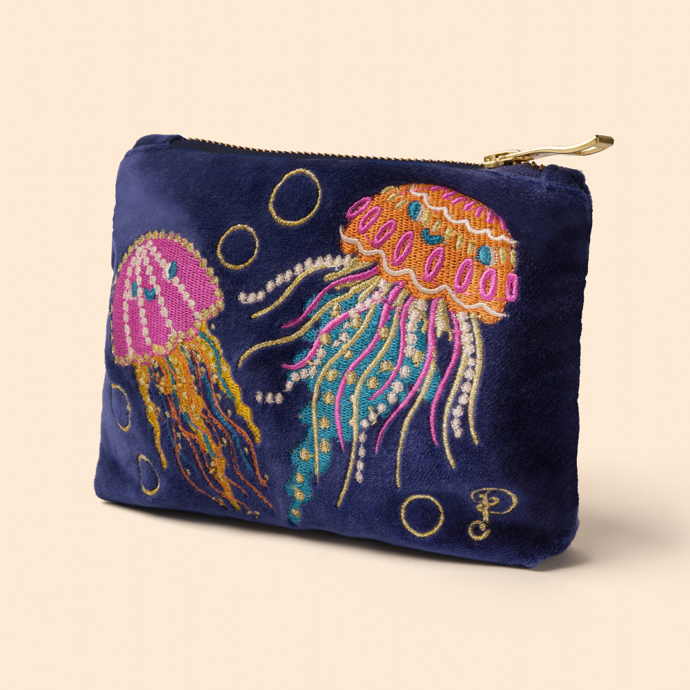 Ladies Velvet Mini Pouch Jolly Jellies By Powder Design SS25