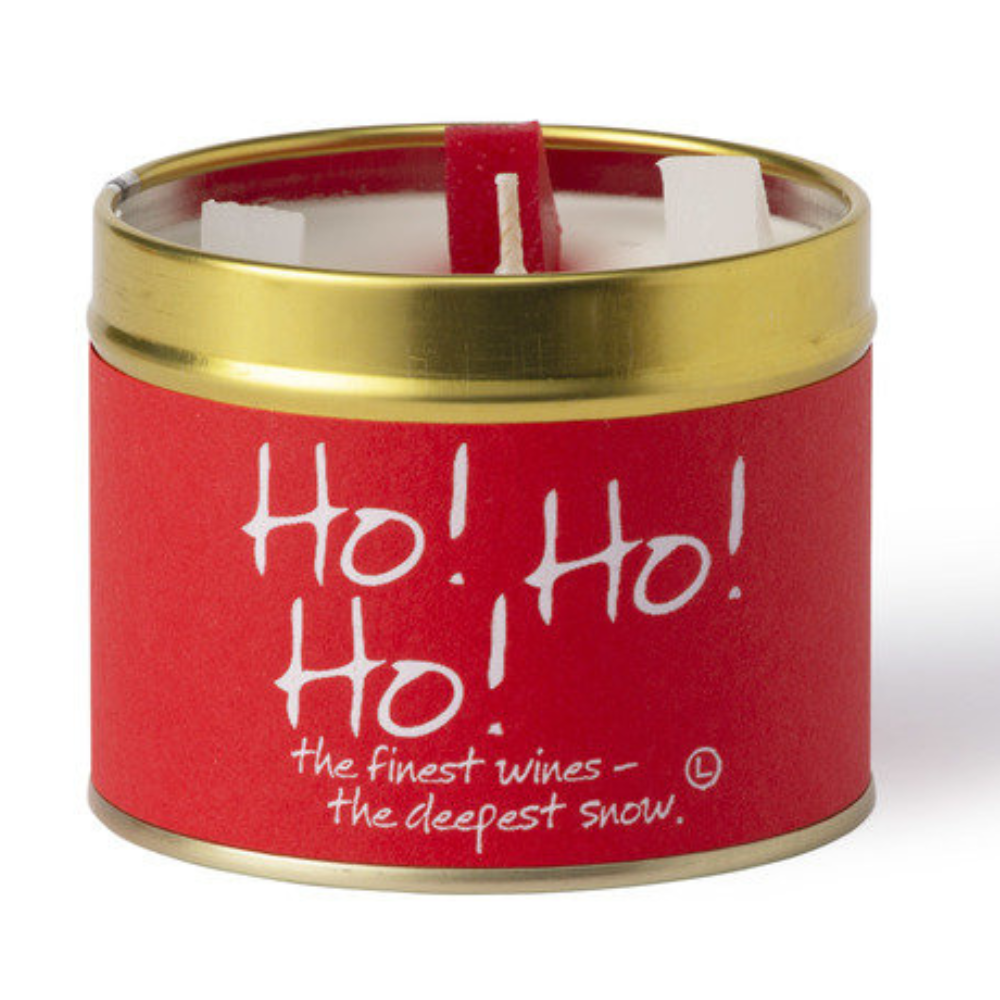 Lily-Flame Scented Candle Tin Perfect Gift Ho! Ho! Ho!