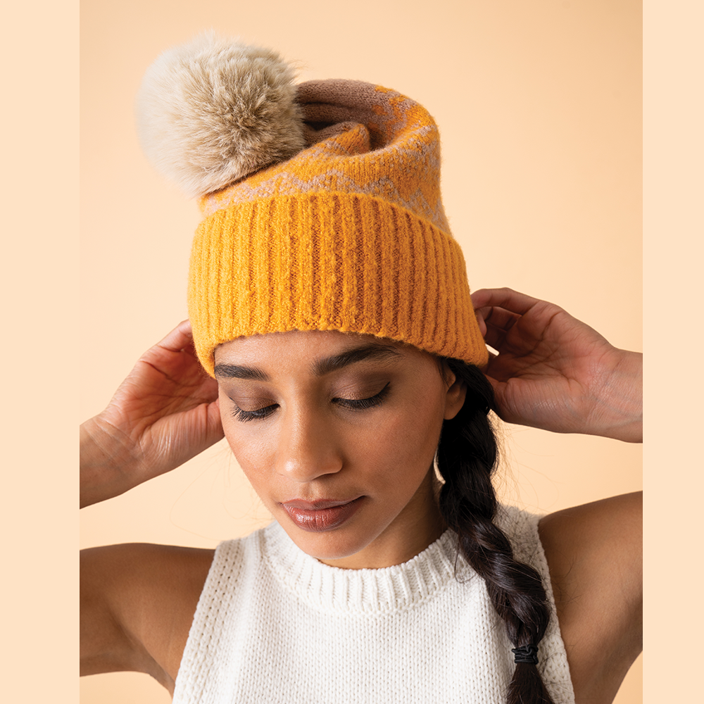 Ladies Thora Bobble Hat Perfect Gift by Powder Design AW23